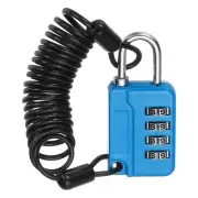 1 Pcs Combination Lock 4 Digit Locker Locks for Luggage Gym Files Cabinet Blue