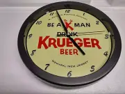Krueger Beer Wall Clock - Yellow