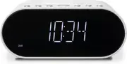 Roberts ORTUSCHARGED-WHT DAB Alarm Clock Radio with Wireless Smartphone Charg...