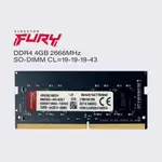 ♞,♘,♙金士頓 FURY 16GB 8GB 4GB 2666MHZ DDR4 HYPERX RAM 筆記本電腦 SOD