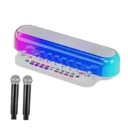 Karaoke Machine, Portable Bluetooth 5.3 Speaker with 2 Wireless Microphones