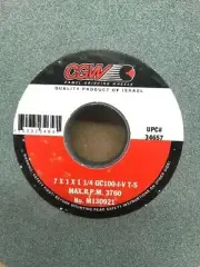 7" x 1" x 1-1/4" 100I SILICON CARBIDE SURFACE GRINDING WHEEL-NEW CGW #34657