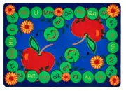 Carpets For Kids, ABC Caterpillar, 4'5"x5'10", Each