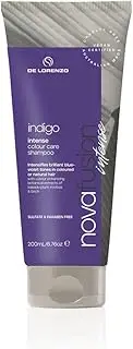 De Lorenzo Novafusion Colour Care Shampoo, Intense Indigo, 200 ml (Pack of 1)