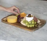UNCOMMON JAMES 15" Acacia Wood Cheeseboard Chopping Board NEW