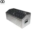 For Truck Trailer RV Storage 30" Pickup Tool Box Silver Aluminum Pentagon W/Lock