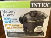 INTEX Quick Fill Battery Pump for Air Mattress 3 Nozzles Model#AP638 in/outdoor