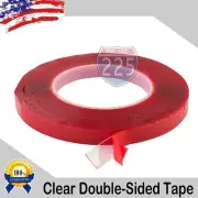 30 Feet (10 Yards) of 1/2" Inch Double-Sided Clear (transparent) Tape Adhesive