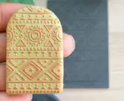 TRIBAL Texture mat for Polymer Clay | Flexible Texture Stamp |