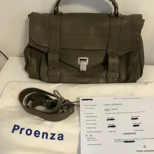 [二手] Proenza Schouler PS1 Medium Bag (淺灰褐色配銀扣)