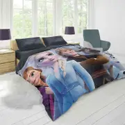 v3933 Bed Sheets Anna Elsa Kristoff in Frozen Movie Duvet Cover Set Doona Cover Bed Sheets IU3933