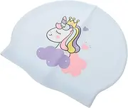 Unicorn Swimming Comfortable Swim Cap for Adults Teens Hair Protection Stretchy Swimming Hat for Summer