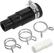 Dishwasher Drain Hose Adapter Compatible with Insinkerator Garbage Disposals, Drain Hose Connector Dishwasher Connect Kit Includes 1 Inlet Connector, 1 Hose Clamp and 3 Spring Clamps