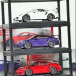 7-11 保時捷 911 GT3 鋅合金模型車(白紫)全套限量1:24 (內外裝備細緻)精美收藏 PORSCHE