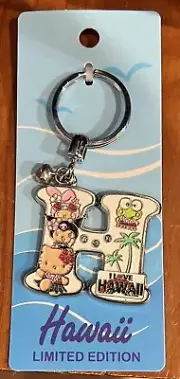 Hawaii Hello Kitty Initial Keyring - Letter "H"