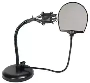 Rockville Studio Gooseneck Stand+Gooseneck+Weighted Base+Shockmount+Pop Filter