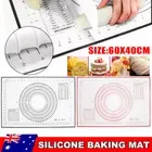 60X40 Silicone Baking Mat Pastry Bakeware Pad Cake Tray Oven Dough Rolling Sheet