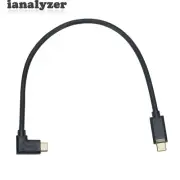 0.25M/0.82FT Data Cable Type C Interface With Straight And 90° Connectors