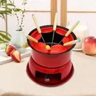 Cast Iron Fondue Pot Set Thickened Mini for Birthday Party