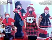 * 8734 Vogue Christmas Carollers Sewing Pattern 10"-13.5" 1993 UNCUT