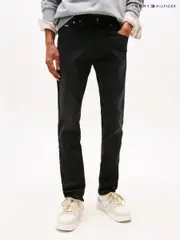 Tommy Hilfiger Black Dark Scanton Slim Jeans (F20536) | $231