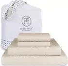 100% Cotton Sheets for King Size Bed | Damask Sateen All-Season 500Thread Count
