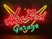 Hot Rod Garage 17"x14" Neon Sign Light Gift Show Room Home Artwork Beer Hanging