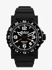 ZULU INSTRUMENTS COM-01 GMT/ BLACK / QUARTZ WATCH