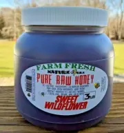 RAW HONEY SWEET WILDFLOWER 3LB / 1.36kg / 48oz 100% PURE