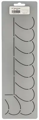 Quilting Stencil 2" Feather Quilt Pattern Border With Corner Quilters Template