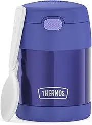 THERMOS FUNTAINER Insulated Food Jar – 10 Ounce, Purple – Kid Friendly Food Jar with Foldable Spoon