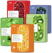 Face mask skincare, premium facial sheet, hydrating, moisturizing (5 counts)