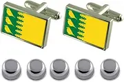 [Select Gifts] Shirt Dress Studs Finchfield City England Flag Cufflinks