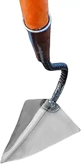 Hoe Garden Tool - Lawn Edger Weeding Tool - Anti-Slip Versatile Manual Gardening Triangle Hoe for Soil Preparation Weeds Removal Backyard Lawn Garden