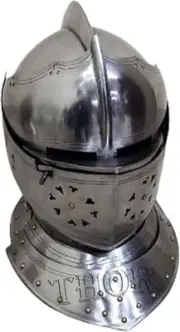 Medieval Knight European Close Armor Helmet One Size Fits Most Rustic Vintage