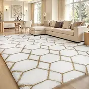 Sour Lemon Rugs Living Room 240x300cm, Grey Area Rugs for Bedroom, Washable Anti Slip Large Shaggy Soft Rug Fluffy Modern Carpets Mat Beside Area Rug for Living Room Kids Room