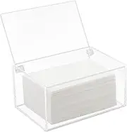 Acrylic Laundry Dryer Sheet Holder, Clear Dryer Sheets Container with Lid for Laundry Room, Clear