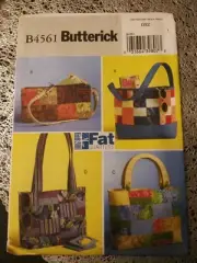 Butterick 4561 Fat Quarters Bag Patterns in 4 Styles UNCUT AND EXCELLENT