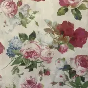 4 Paper Napkins for Decoupage / Parties - Scarlet white