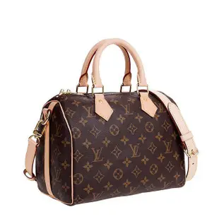 【翰貝格名牌館】全新真品 LV 經典不敗 SPEEDY 25 老花 字紋 手提 斜背 兩用 波士頓包 M41113 預購