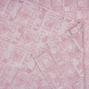 【優選百貨】網紅粉色圖案滌綸窗簾現代簡約風羅馬圈打孔遮光窗簾
