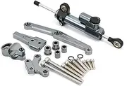Motorcycle steering damper For DUCATI 848 2008-2010 Motorcycle Steering Damper Bracket Set Stabilizer Linear Dampers Mounting Support