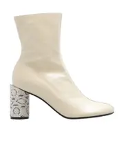 Lanvin Sequence Heeled Ankle Boots 37,38,39,40 Nude