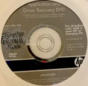 HP 540, 550 Series W/ Windows XP Application & Recovery DVD, New
