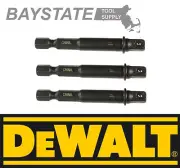 NEW 3pc DeWalt DW2541IR 1/4" to 1/4" Socket Adapter Set for 18/20V Impact Driver