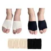 5Pairs Cotton Peep Toe Mule Sandal Sock Open Toe Half Socks Heeless Topper Socks