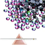 2880 Pack Hotfix Rhinestones, Flatback round Gems Glass Stones Crystal Rhinesto