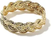 Ana Luisa Gold Braided Ring - Dainty Gold Ring - 14K Gold Plated Rings for Women - Hypoallergenic, Water-Resistant & Tarnish-Free - Braided Thin Stacking Ring - Gold Band with Woven, Textured Look