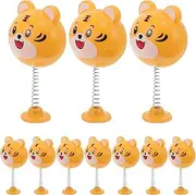 10pcs Vibrant Tiger Helmet Bobbleheads Unique Decor for Bikers Home Office