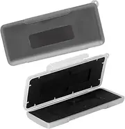 jojofuny 2pcs Ssd Nvme Case Hard Drive Storage Boxes White Pc Case Shockproof Padding